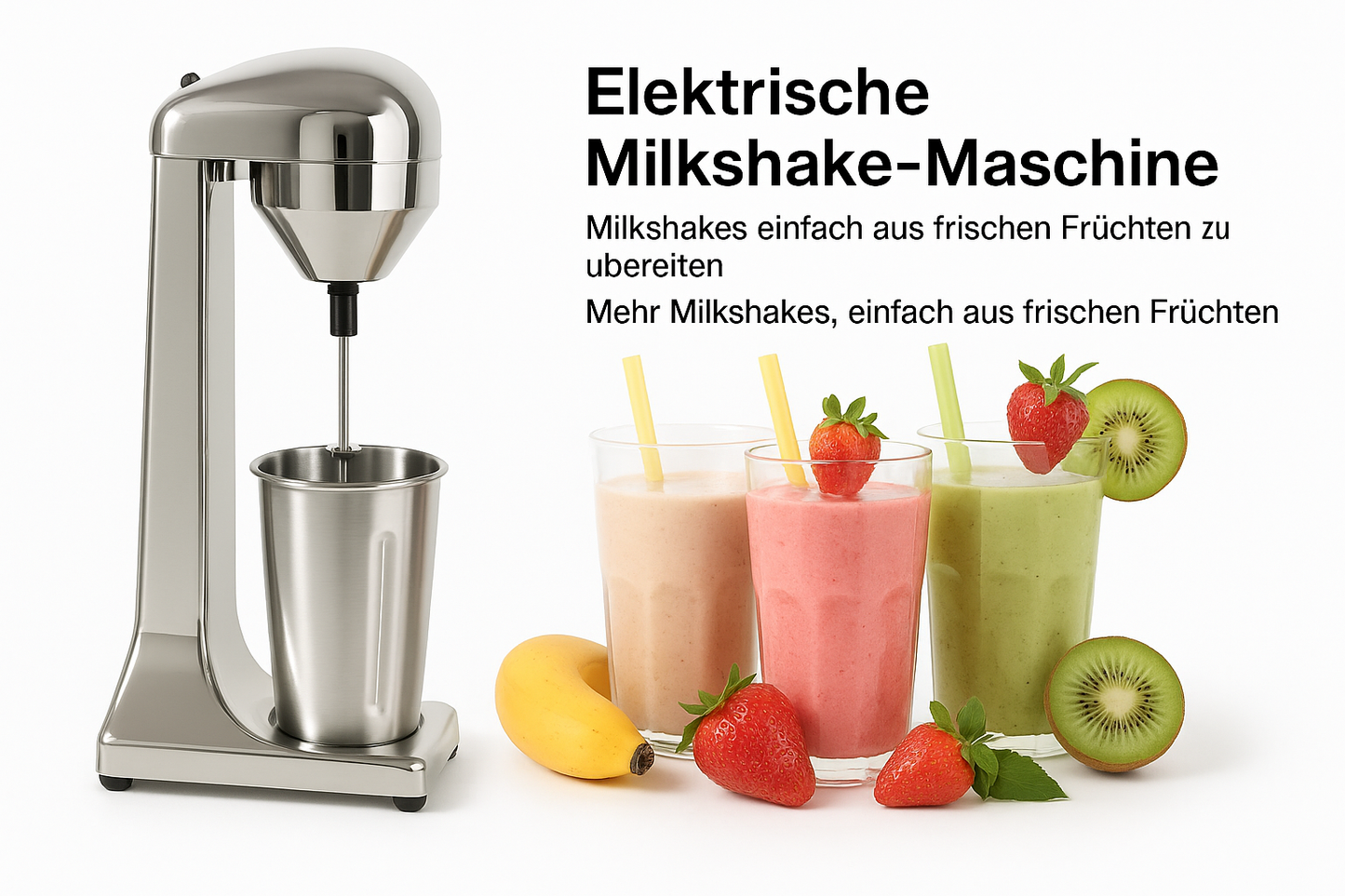 Deutsche Version der elektrischen Milkshake-Maschine