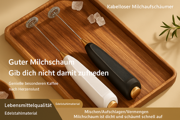 Deutsche Version der Milchaufschäumer-Produktmerkmale