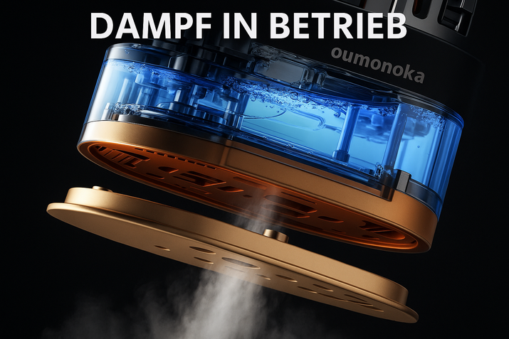 Deutsche Version des Dampfgarers in Aktion