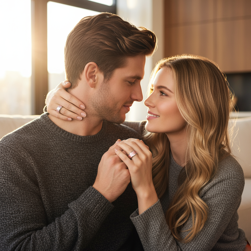 Paar mit Smart Rings